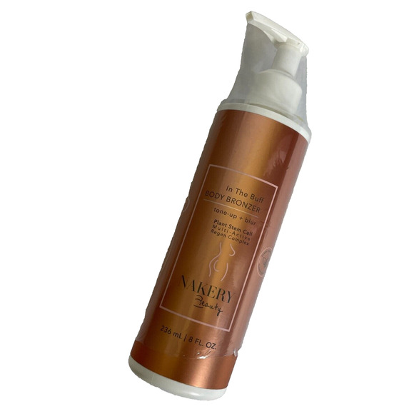 Nakery Beauty In The Buff Body Bronzer Tone Up + Blur 8 oz NEW Sealed Pump - Picture 1 of 3